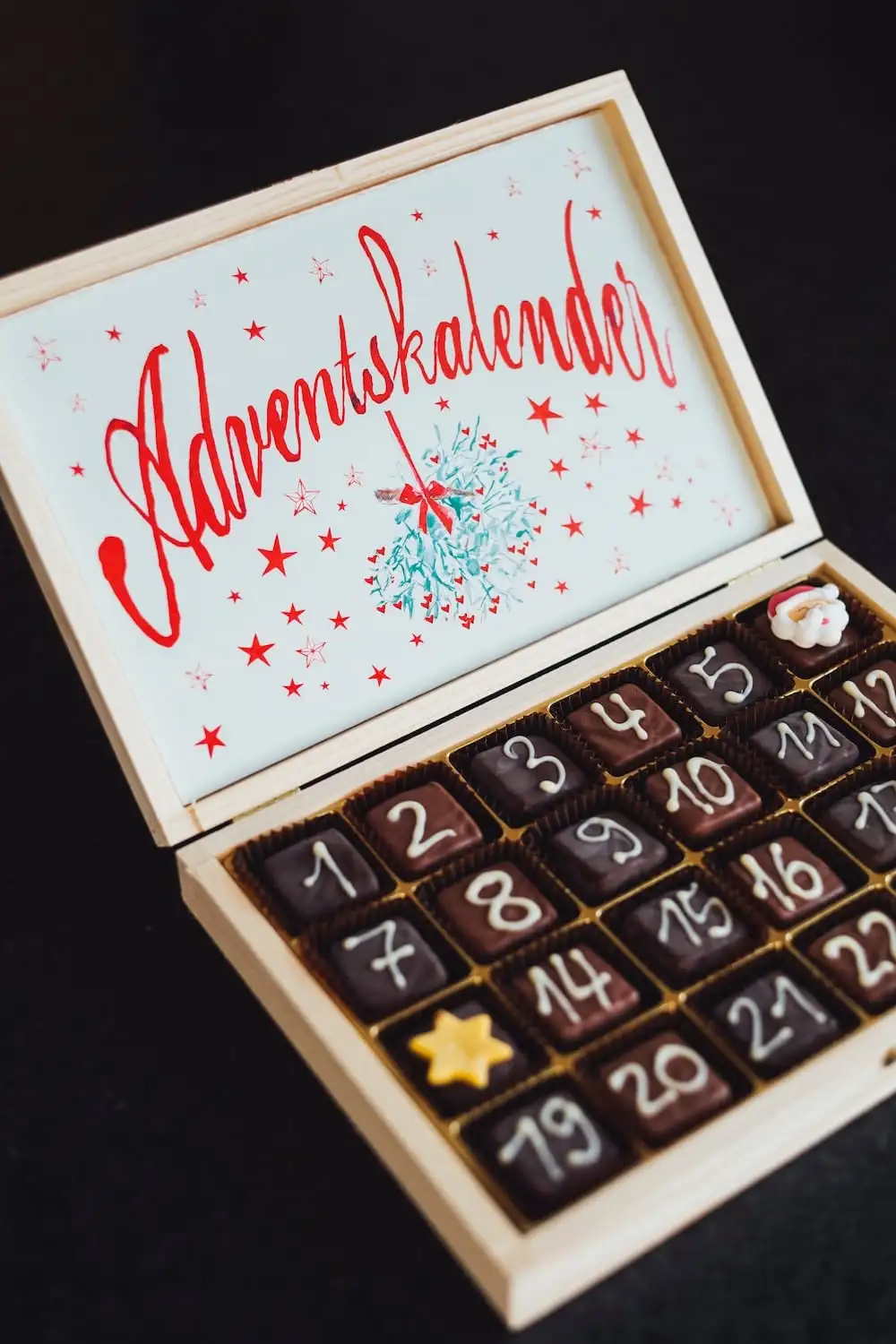 advent calendar with chocolates for every day